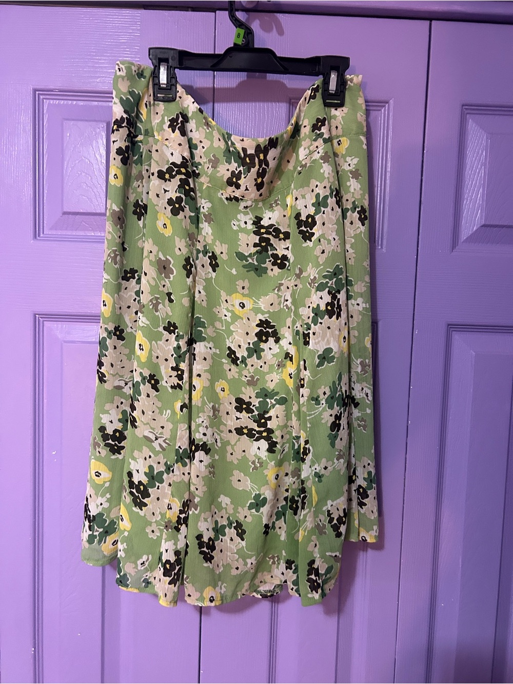 Floral Green Midi Skirt - Reitmans